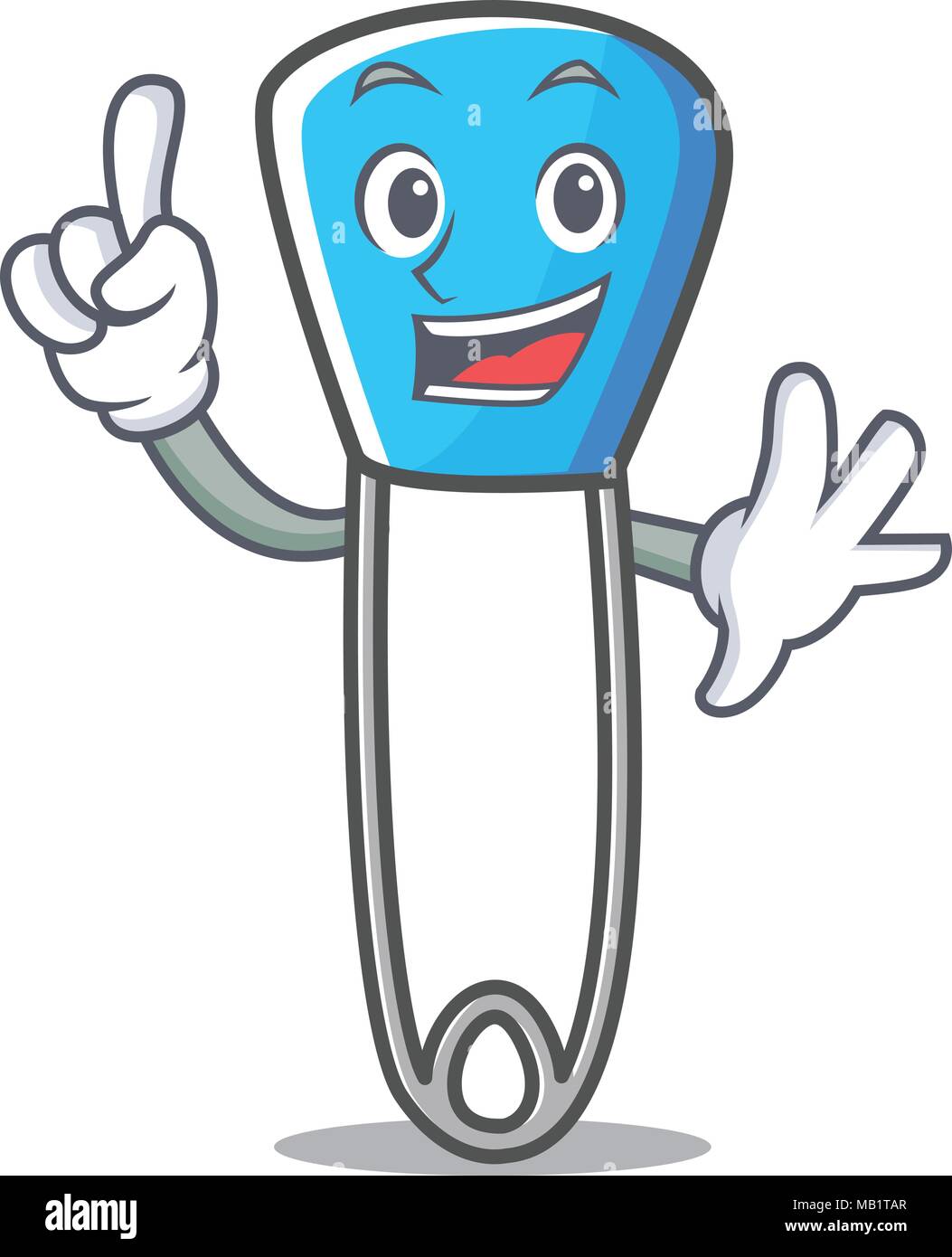 Finger safety pin mascot cartoon Stock Vector Image & Art Alamy