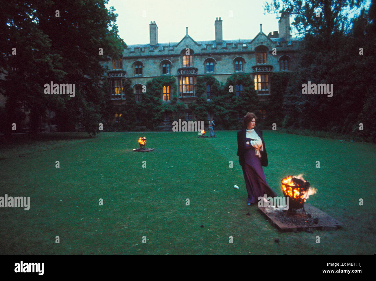 Dawn,May Ball. Trinity College Cambridge, 1971. Stock Photo