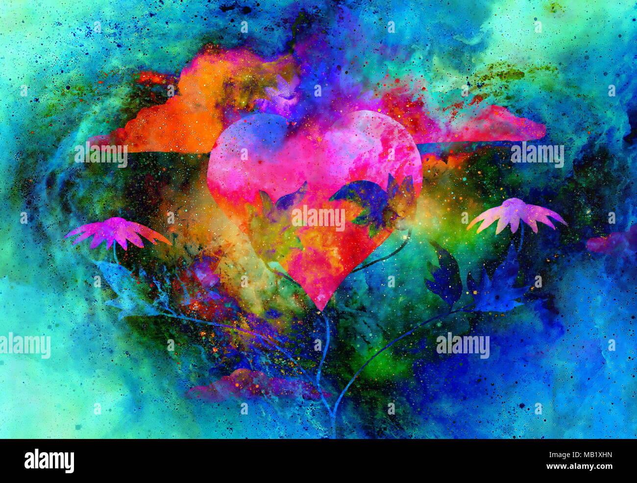 Healing Power Of Nature Nurturing And Recovering Heart With Her Powers Stock Photo Alamy