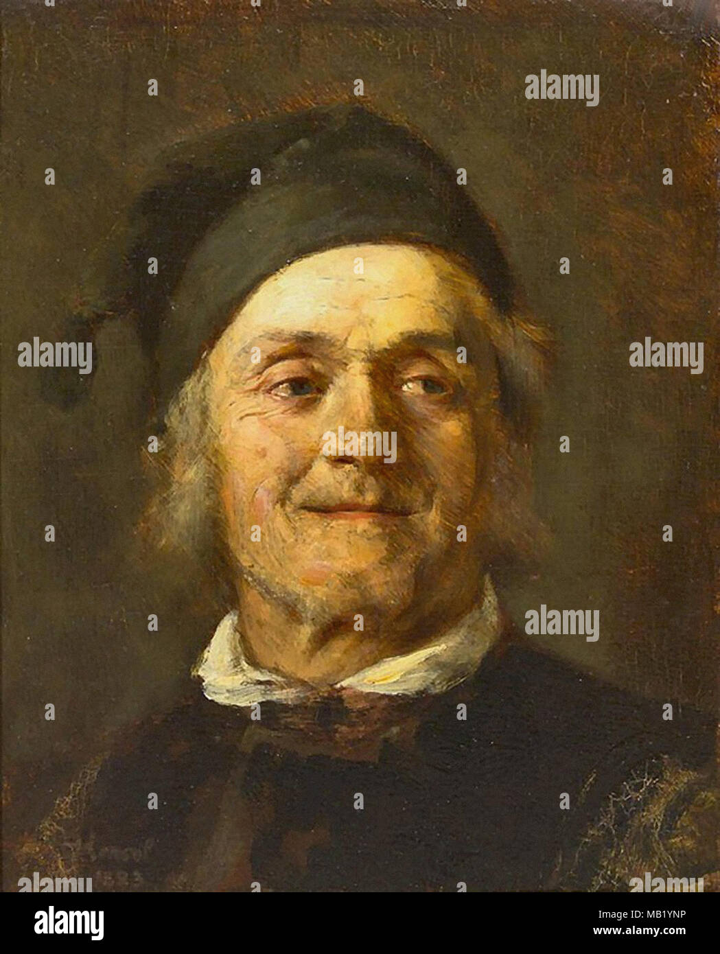 Hensel Wilhelm Portrait of a Man Stock Photo Alamy