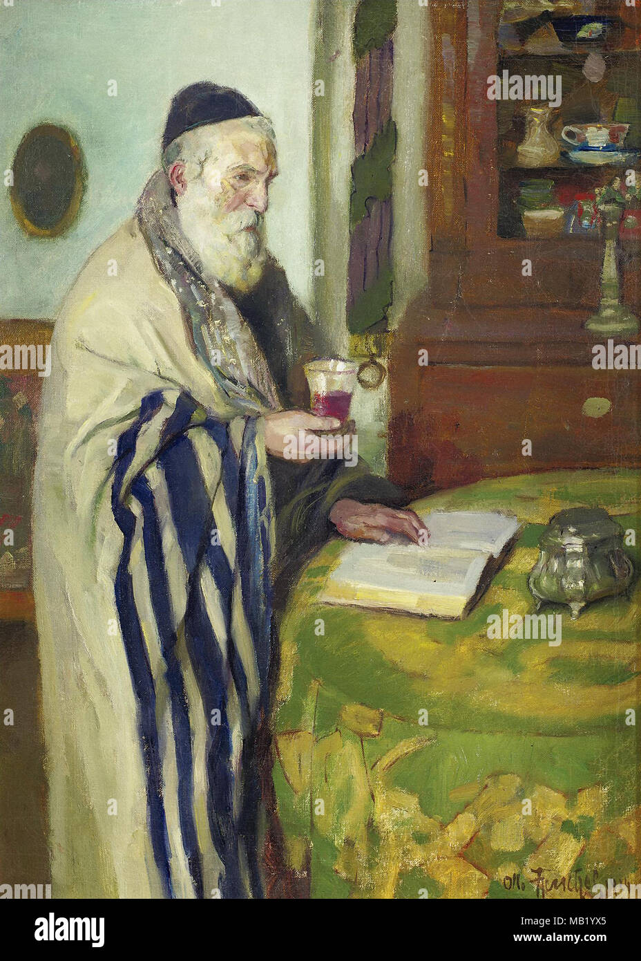 Herschel Otto Kiddush on Sukkot Stock Photo Alamy