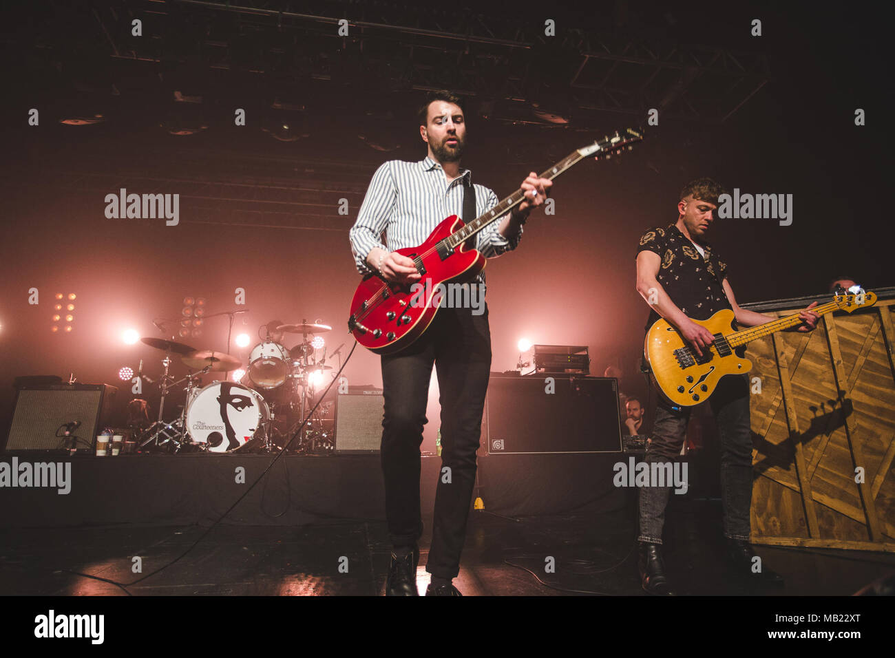 Sheffield, UK. April 5, 2018 Liam Fray and Mark Cuppello of the