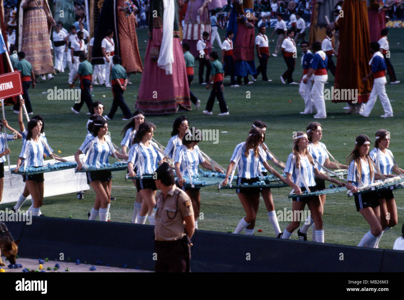 FIFA World Cup - España 1982 13.6.1982, Camp Nou, Barcelona. FIFA World Cup 1982 - Opening ceremony. Stock Photo