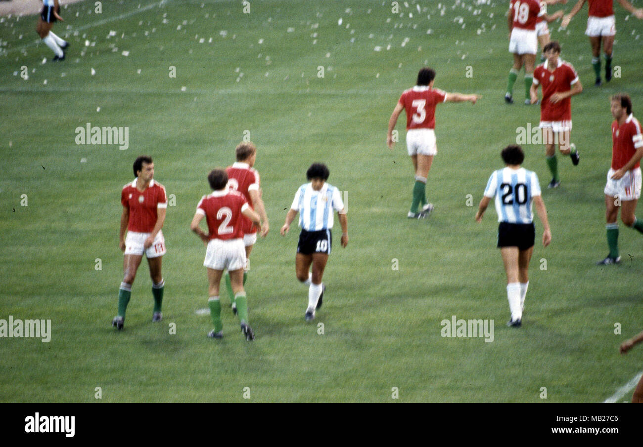 Maradona Hungary 1982