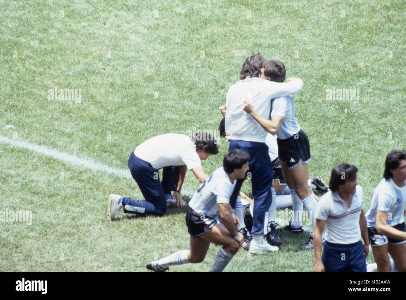 FIFA World Cup - Mexico 1986 29.6.1986, Estadio Azteca, Mexico, D.F. Final Argentina v West Germany. Stock Photo