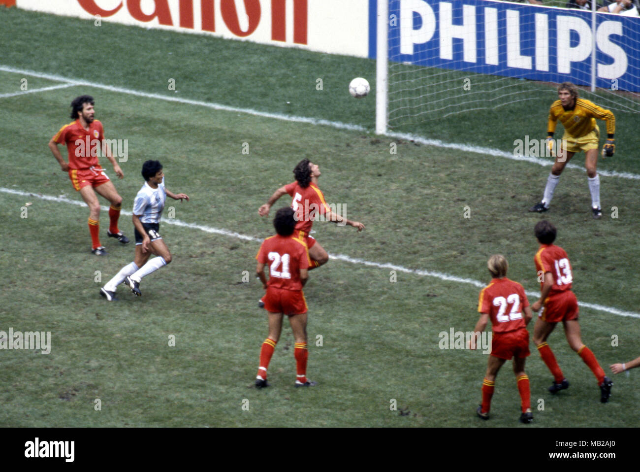 FIFA World Cup Mexico 1986 25.6.1986, Estadio Azteca, Mexico, D.F