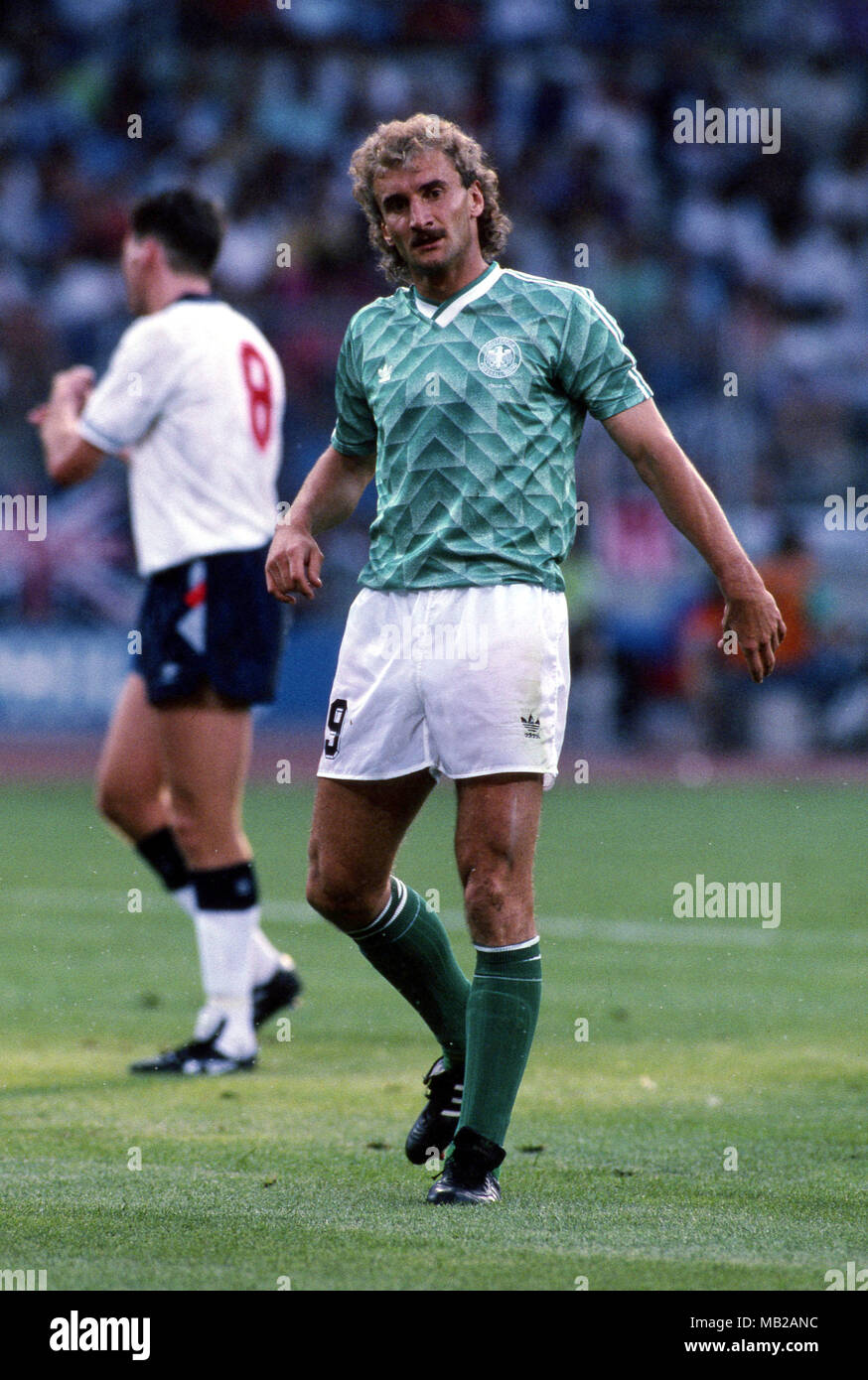 Fifa World Cup Italia 1990 Italy 1990 4 7 1990 Stadio Delle Alpi Turin Italy Semi Final West Germany V England Rudi Vler West Germany Stock Photo Alamy