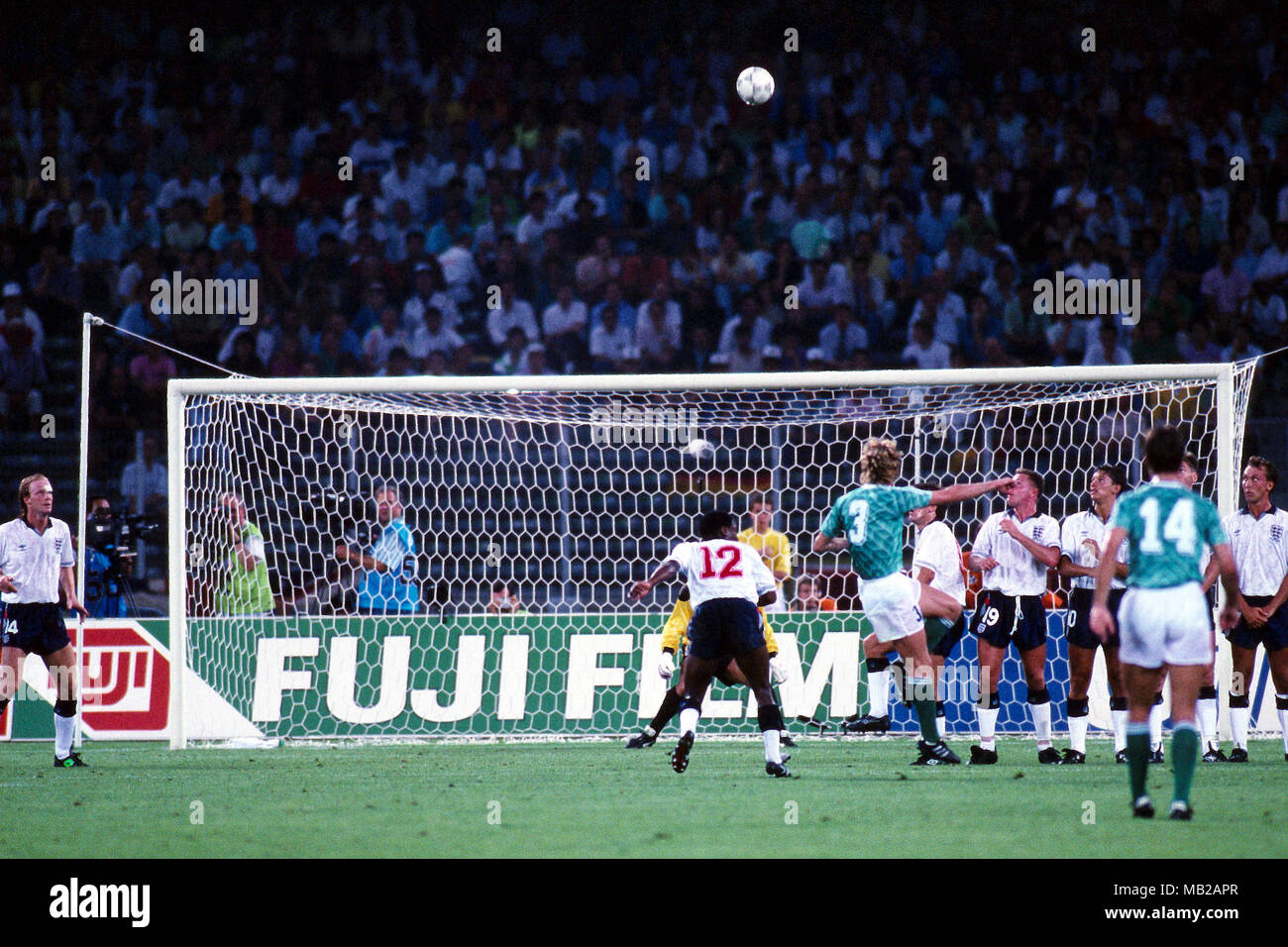 Fifa World Cup Italia 1990 Italy 1990 4 7 1990 Stadio Delle Alpi Turin Italy Semi Final West Germany V England Andreas Brehme Scores For West Germany With His Freekick Taking A Deflection Off
