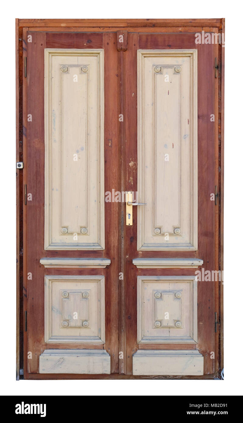 This Homemade Village Door Was Repaired Many Times Visible Shades