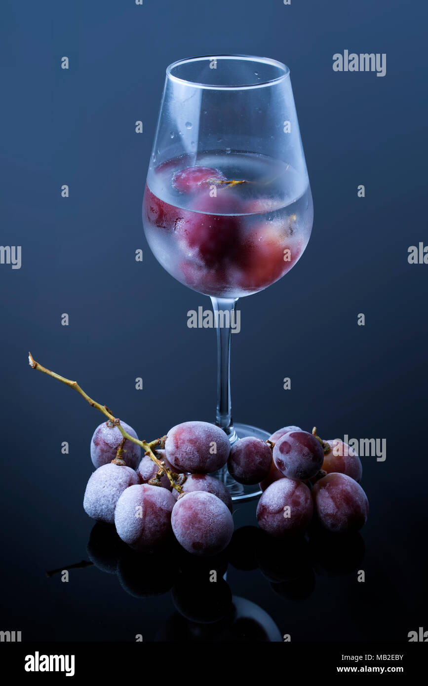 Grapes with dark contrast Stock Photo