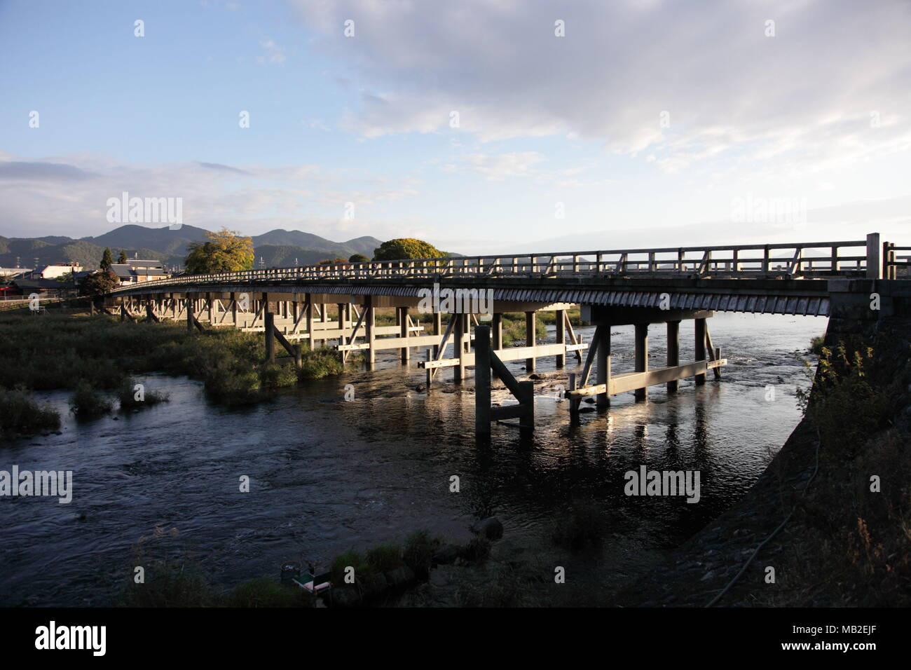 Popular tourist destination, Togetsu bridge Stock Photo