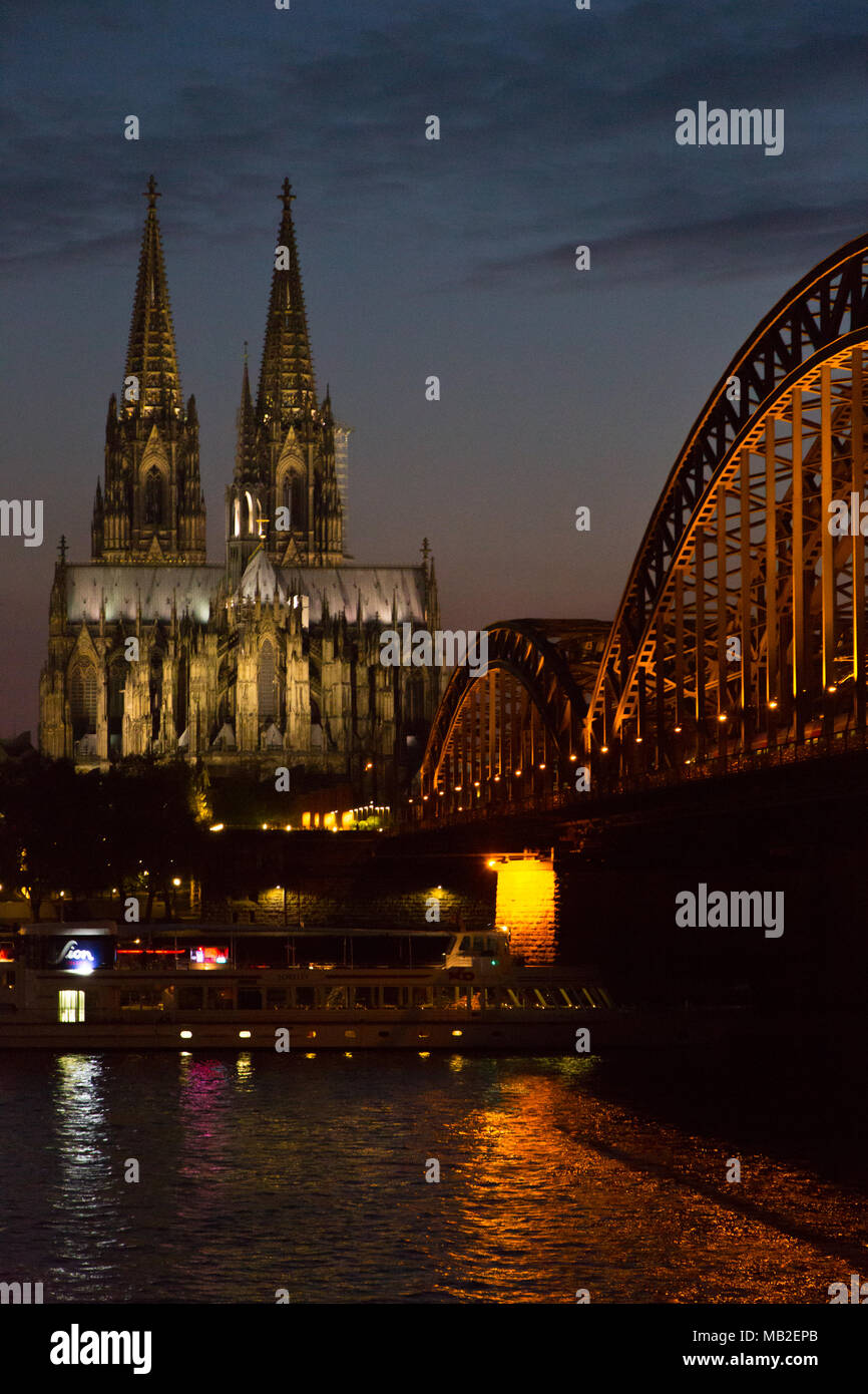 Cologne Cathedral, a popular tourist destination in Germany Stock Photo