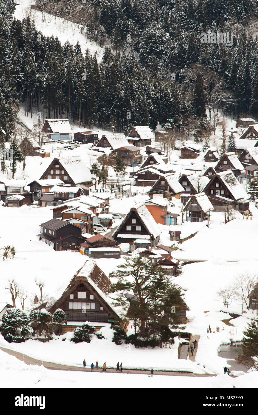 World heritage in winter Stock Photo