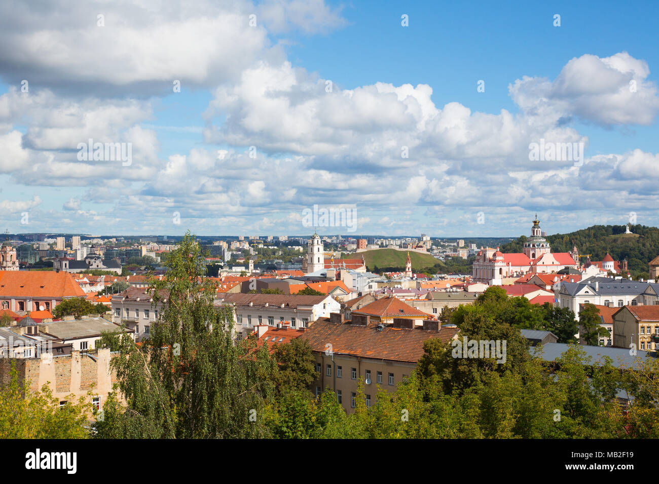 World Heritage Cityscape of Vilnius Stock Photo