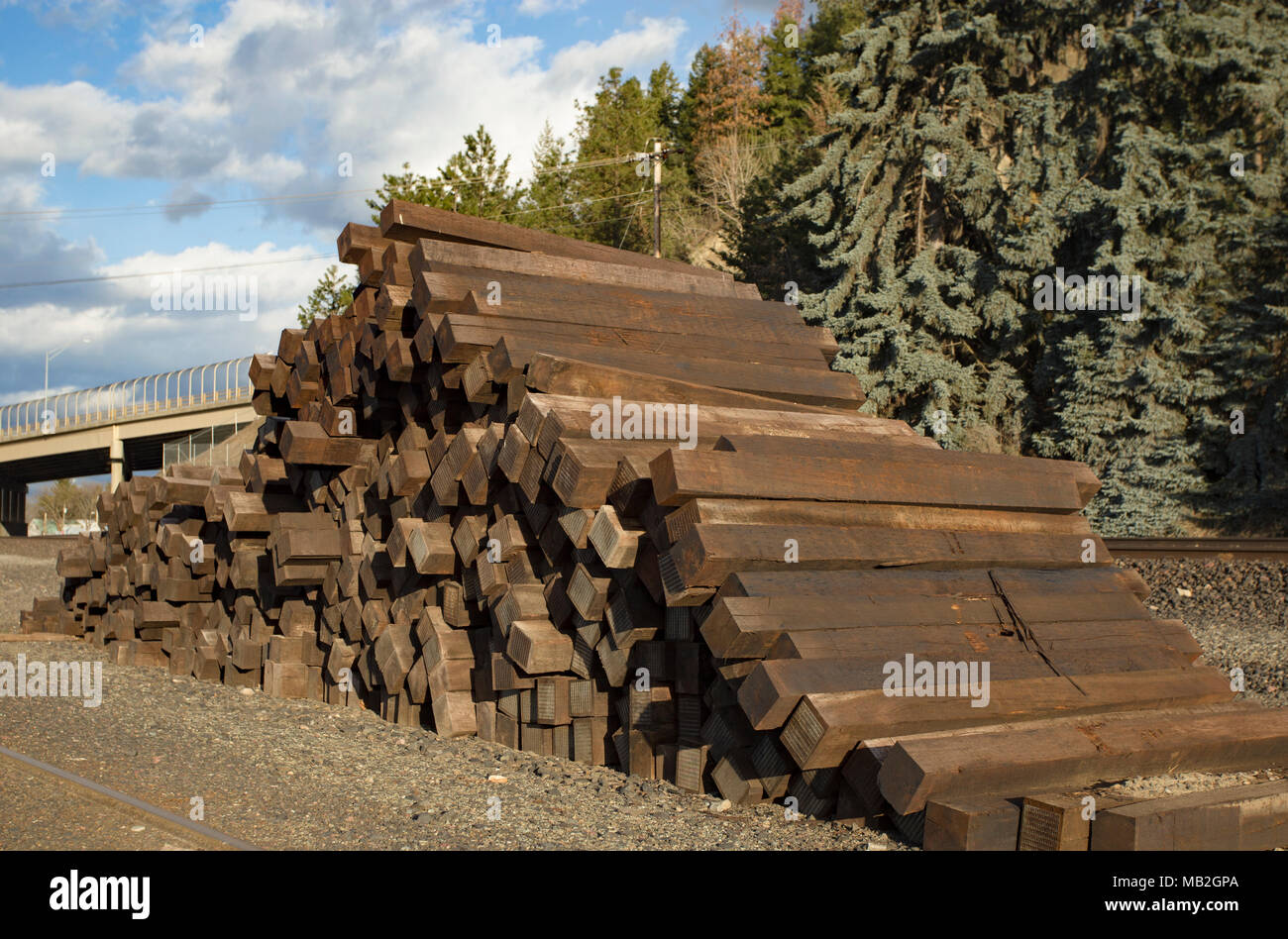 Switching yard behind hires stock photography and images Alamy