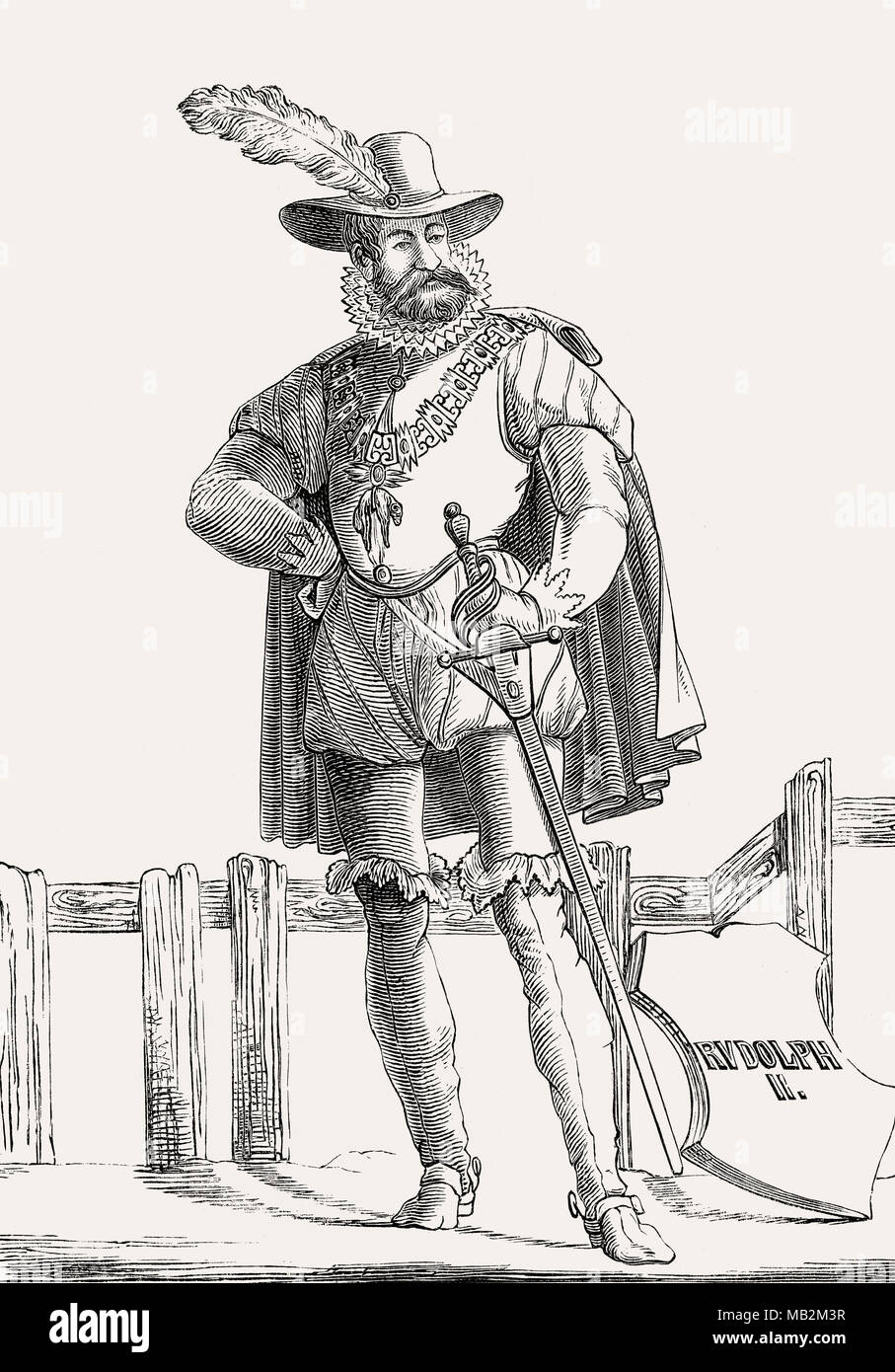 Rudolf II, Holy Roman Emperor from 1576 to 1612 Stock Photo