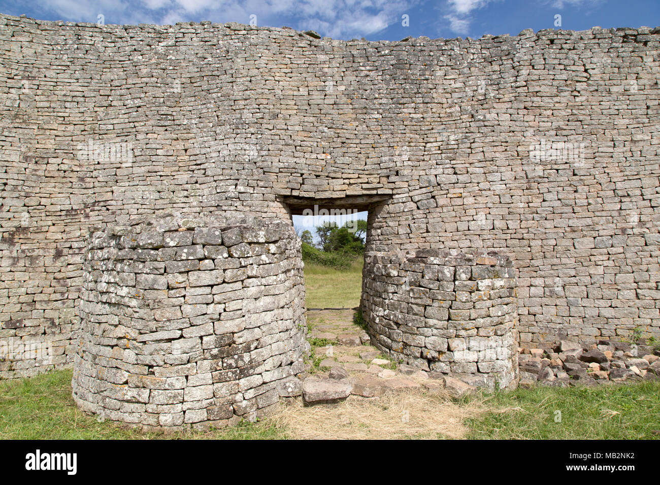 Door in a wall of the Great Enclosure at Great Zimbabwe near Masvingo