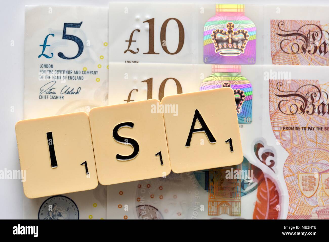 Cash ISA concept Stock Photo