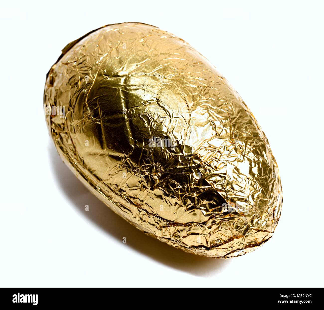 Gold foil easter egg Stock Photo Alamy