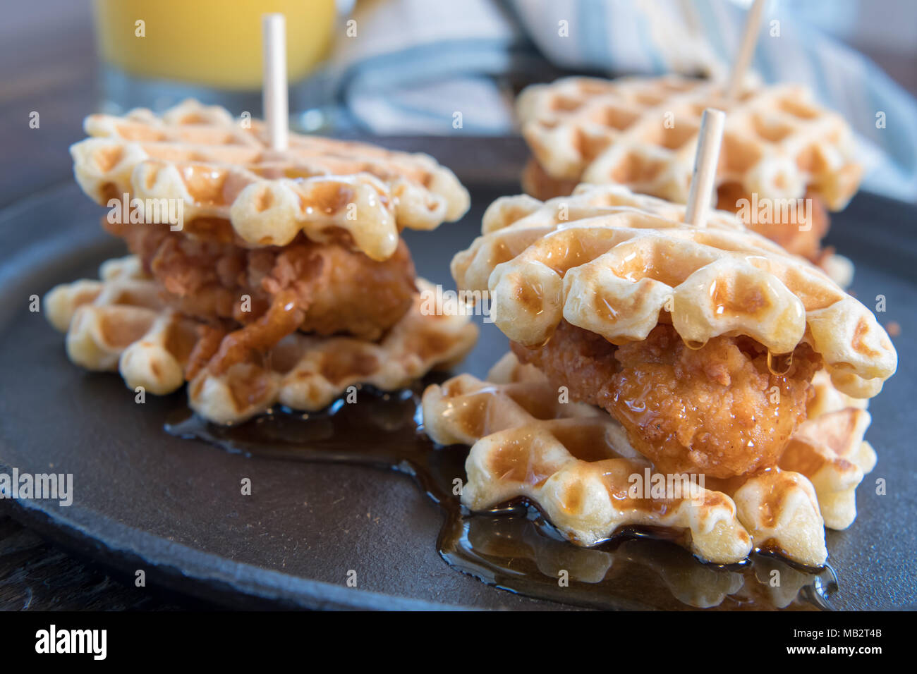 Page 7 Waffles And Orange Juice High Resolution Stock Photography And Images Alamy
