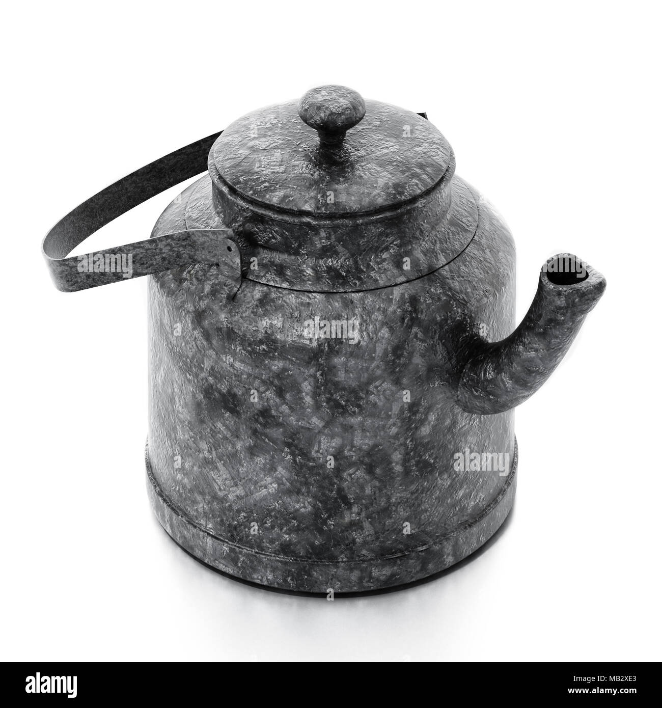 Glass of chai with an old fashioned kettle isolated over white background  Stock Photo - Alamy