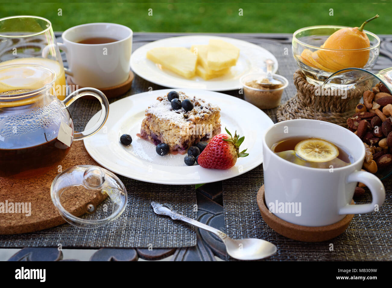 Tea Table Stock Photo