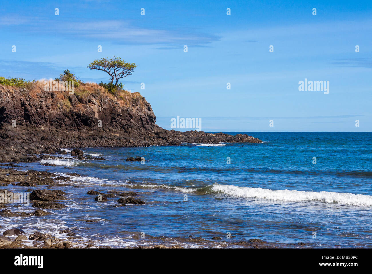 Rocky reef in Nosy be, Madagascar Stock Photo