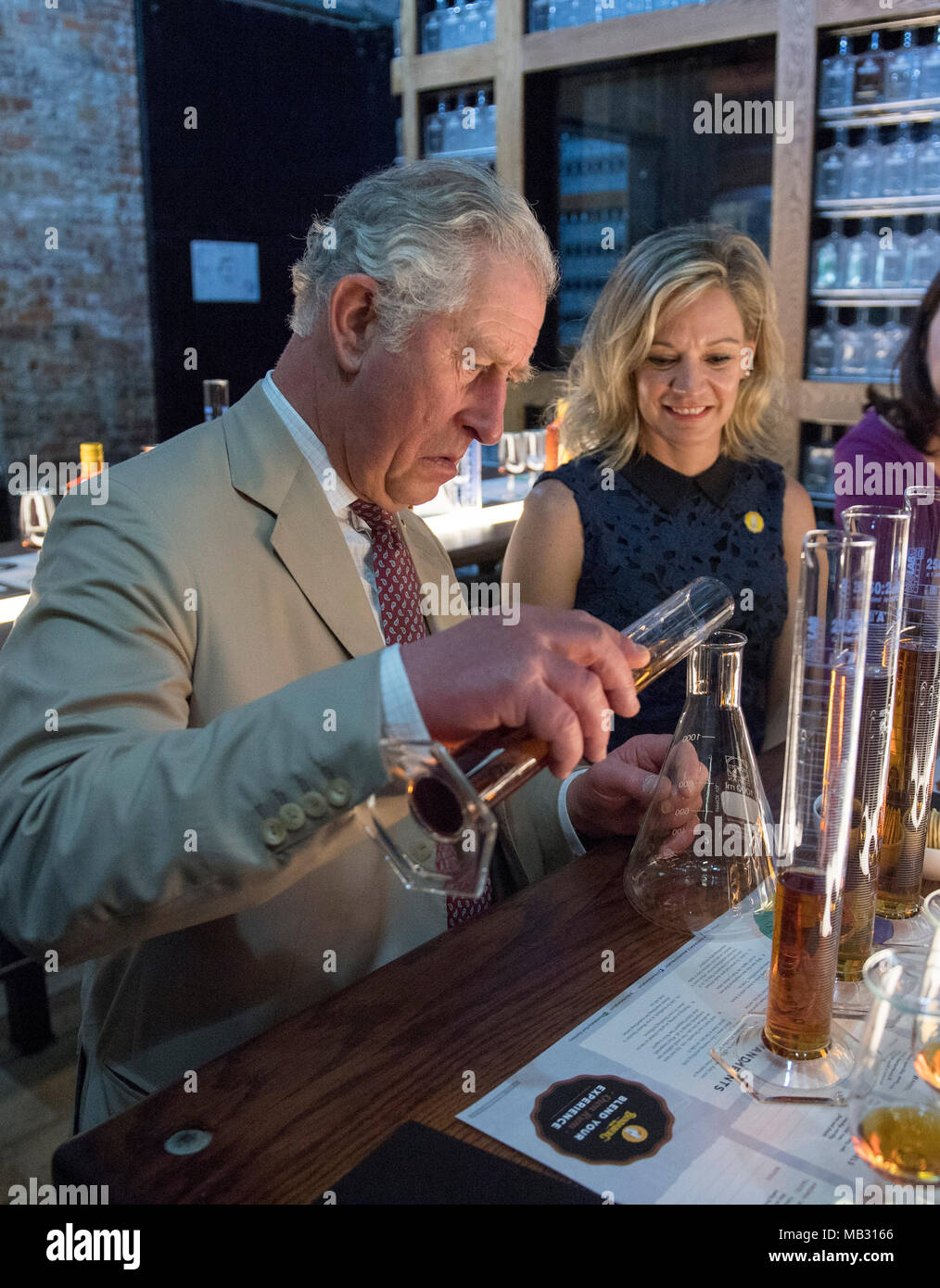 The Prince of Wales during a tour of the Bundaberg Rum Distillery, including the renovated Bundaberg Rum Museum and he attended a community festival. Stock Photo