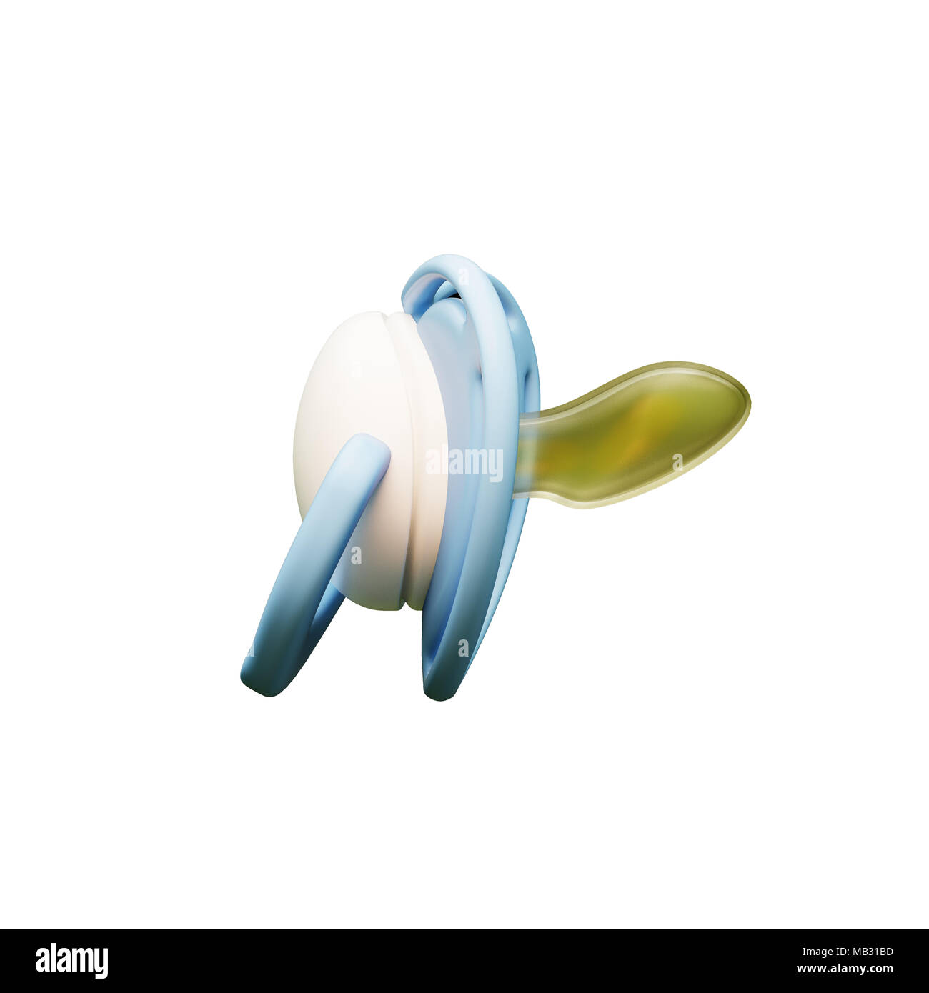 3d illustration of a pacifier isolated on white background Stock Photo ...