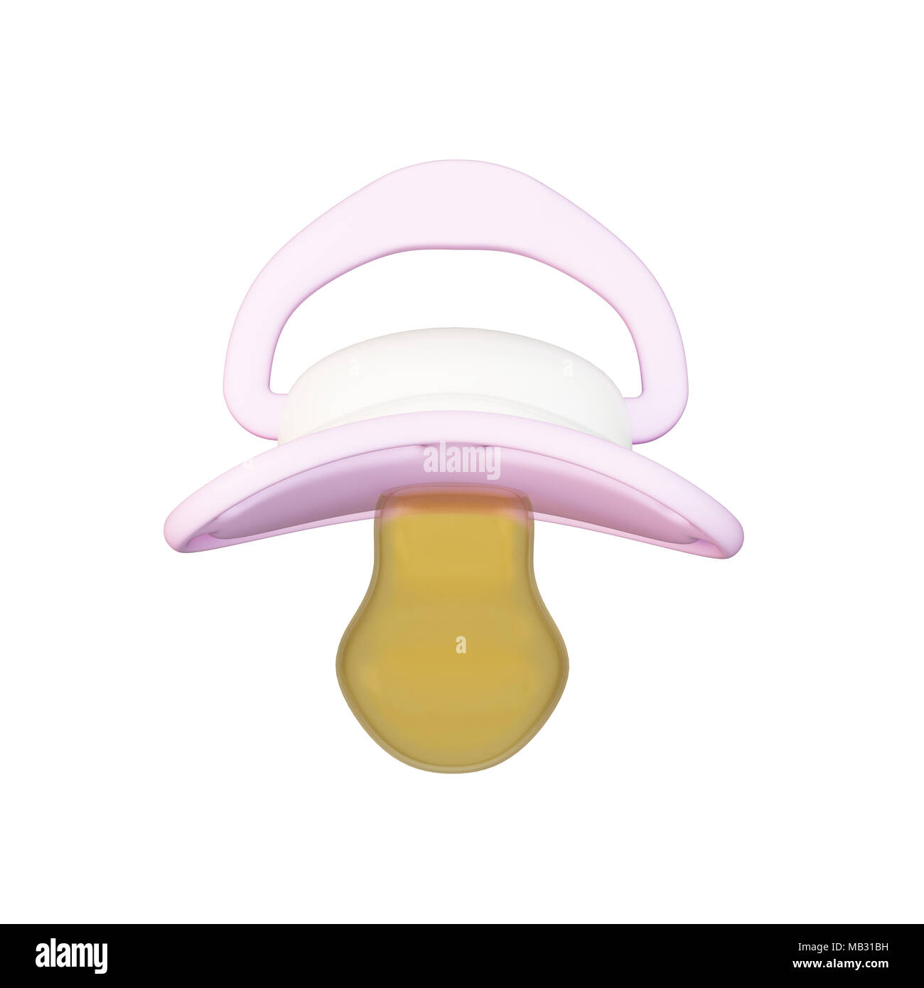 3d illustration of a pacifier isolated on white background Stock Photo ...