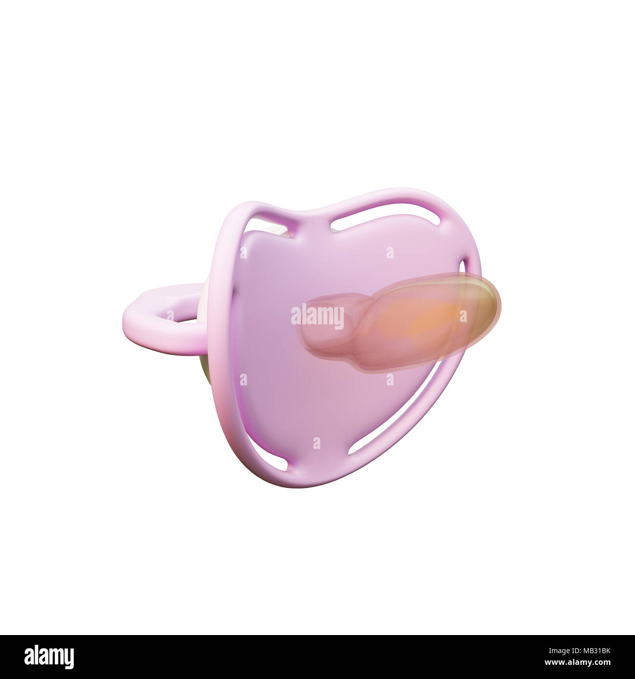 3d illustration of a pacifier isolated on white background Stock Photo ...