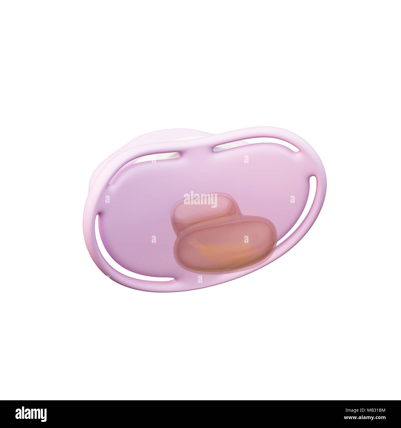 3d illustration of a pacifier isolated on white background Stock Photo ...
