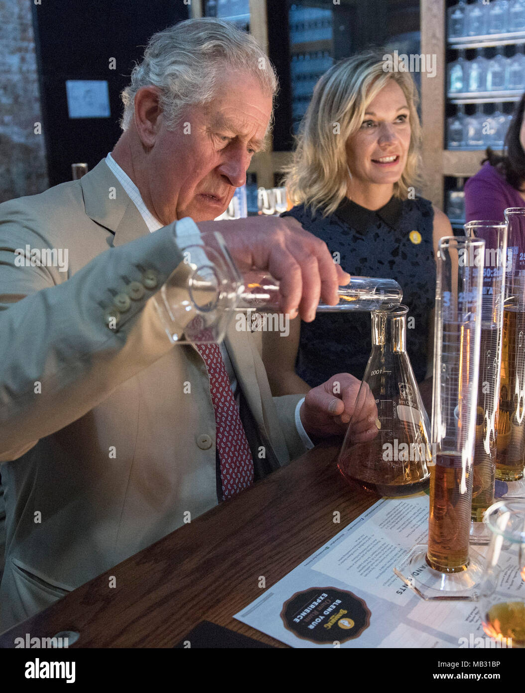 The Prince of Wales during a tour of the Bundaberg Rum Distillery, including the renovated Bundaberg Rum Museum and he attended a community festival. Stock Photo