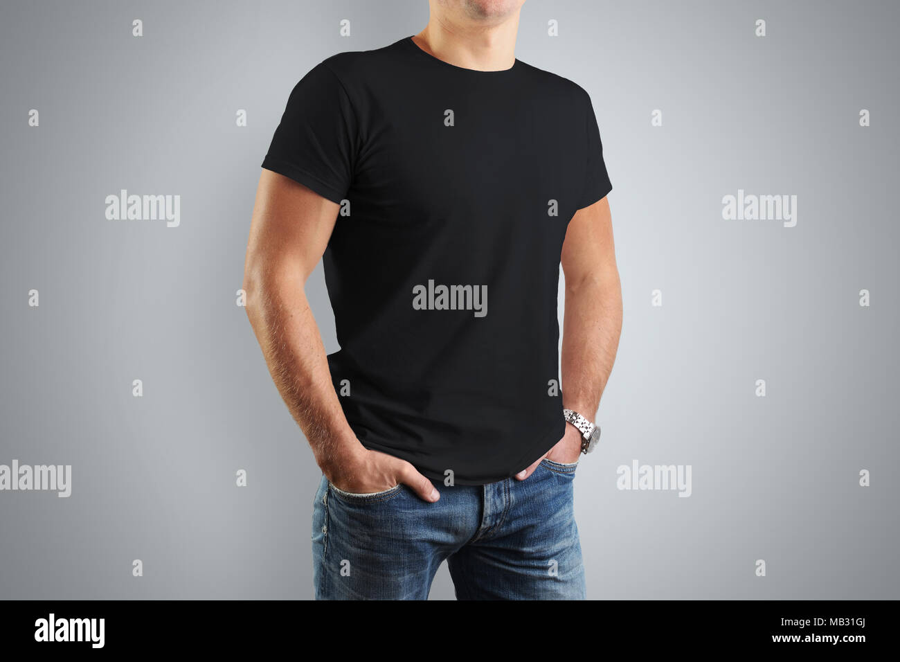 Black tshirt hi-res stock photography and images - Alamy