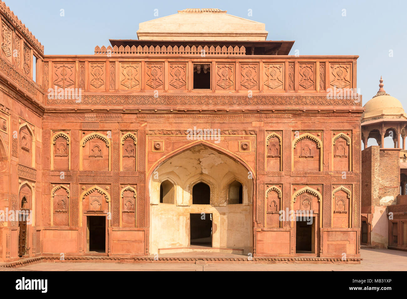 Palace inside Agra Fort, Agra, Uttar Pradesh, India Stock Photo