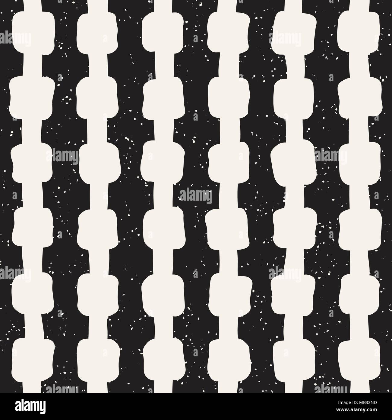 Simple ink geometric pattern. Monochrome black and white strokes ...