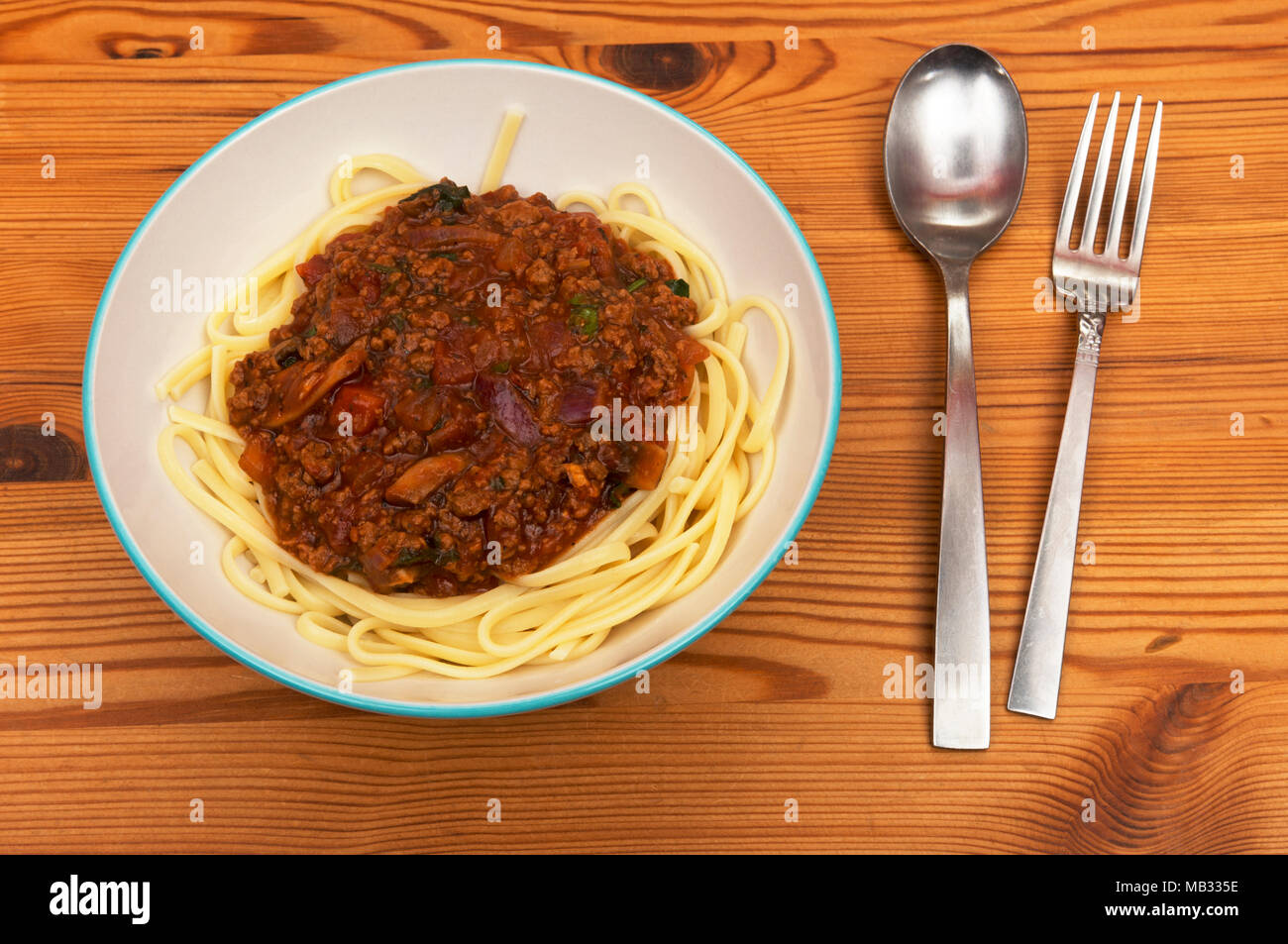 Quorn meat free mince with spaghetti hires stock photography and