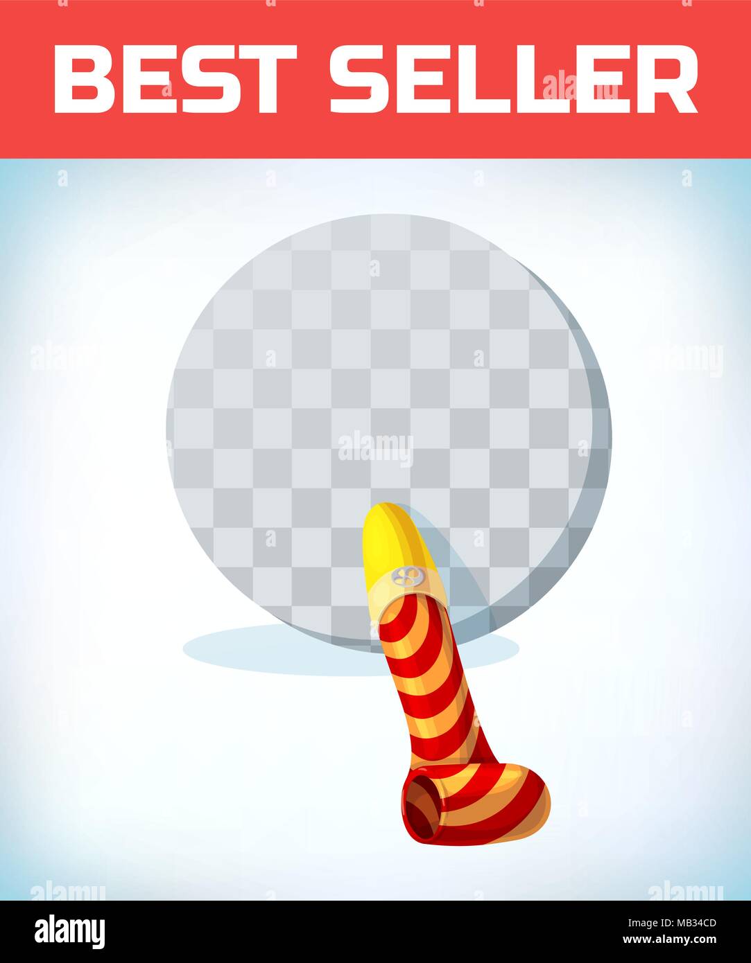 birthday pipe. Cartoon Vector illustration. Isolated drawing on a white