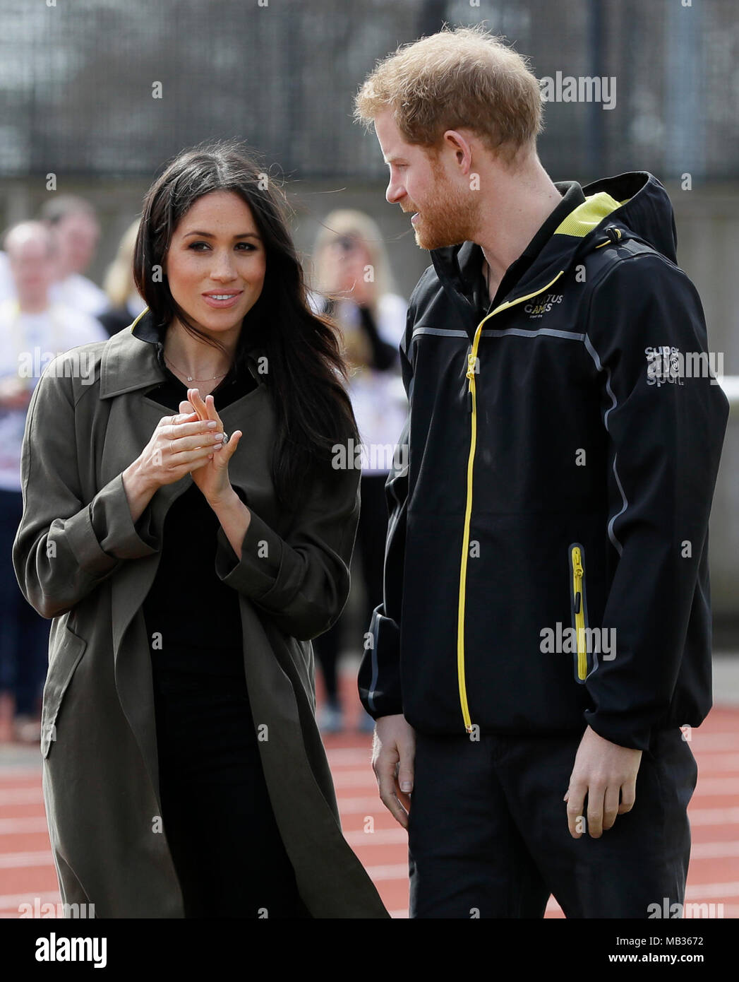 Prince Harry and Meghan Markle meet athletes at the University of Bath