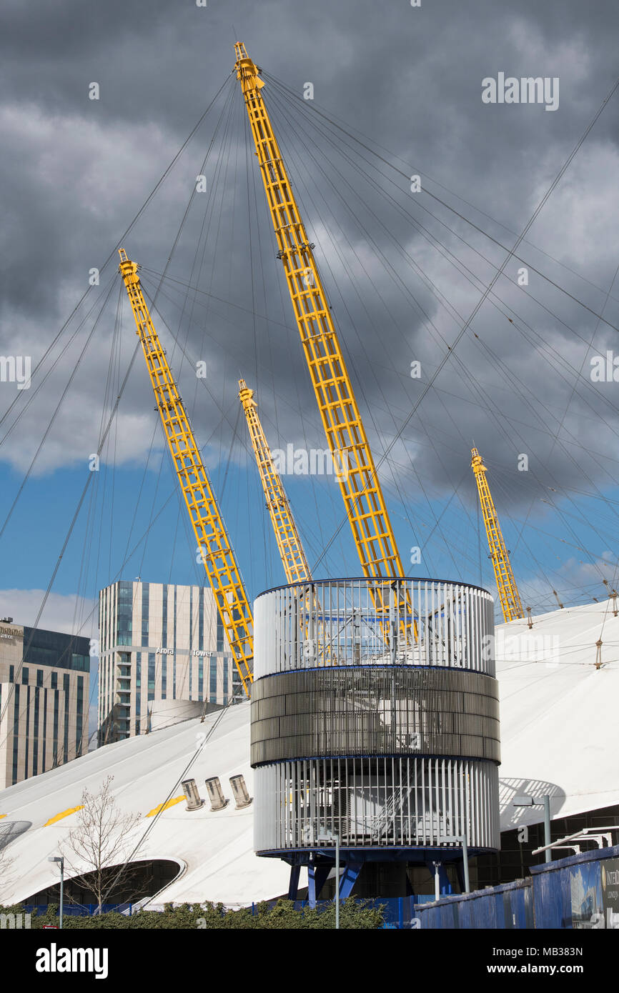 Millennium dome docklands london detail hi-res stock photography and ...