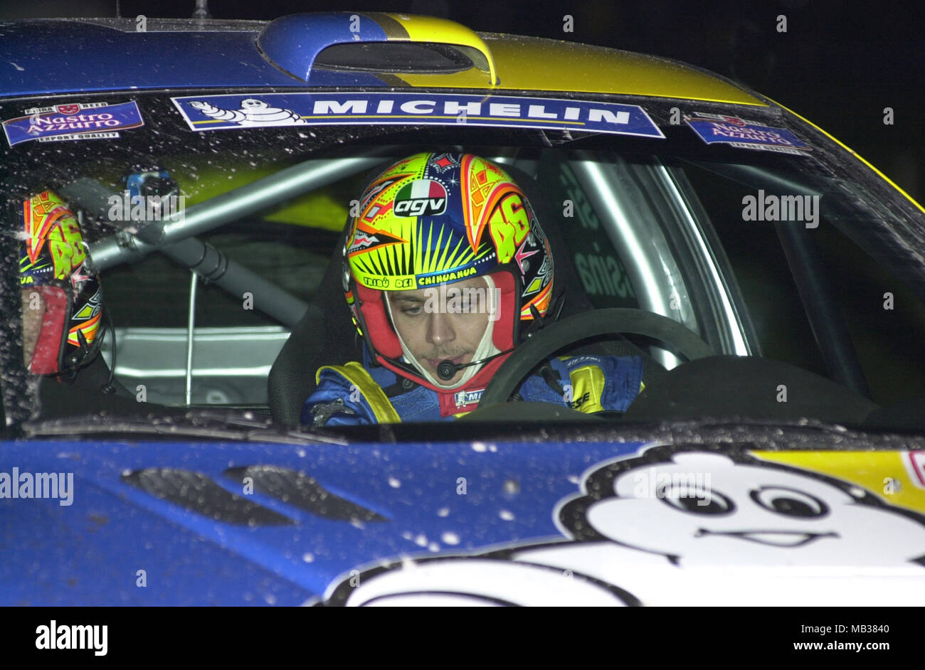 Valentino Rossi WRC Stock Photo