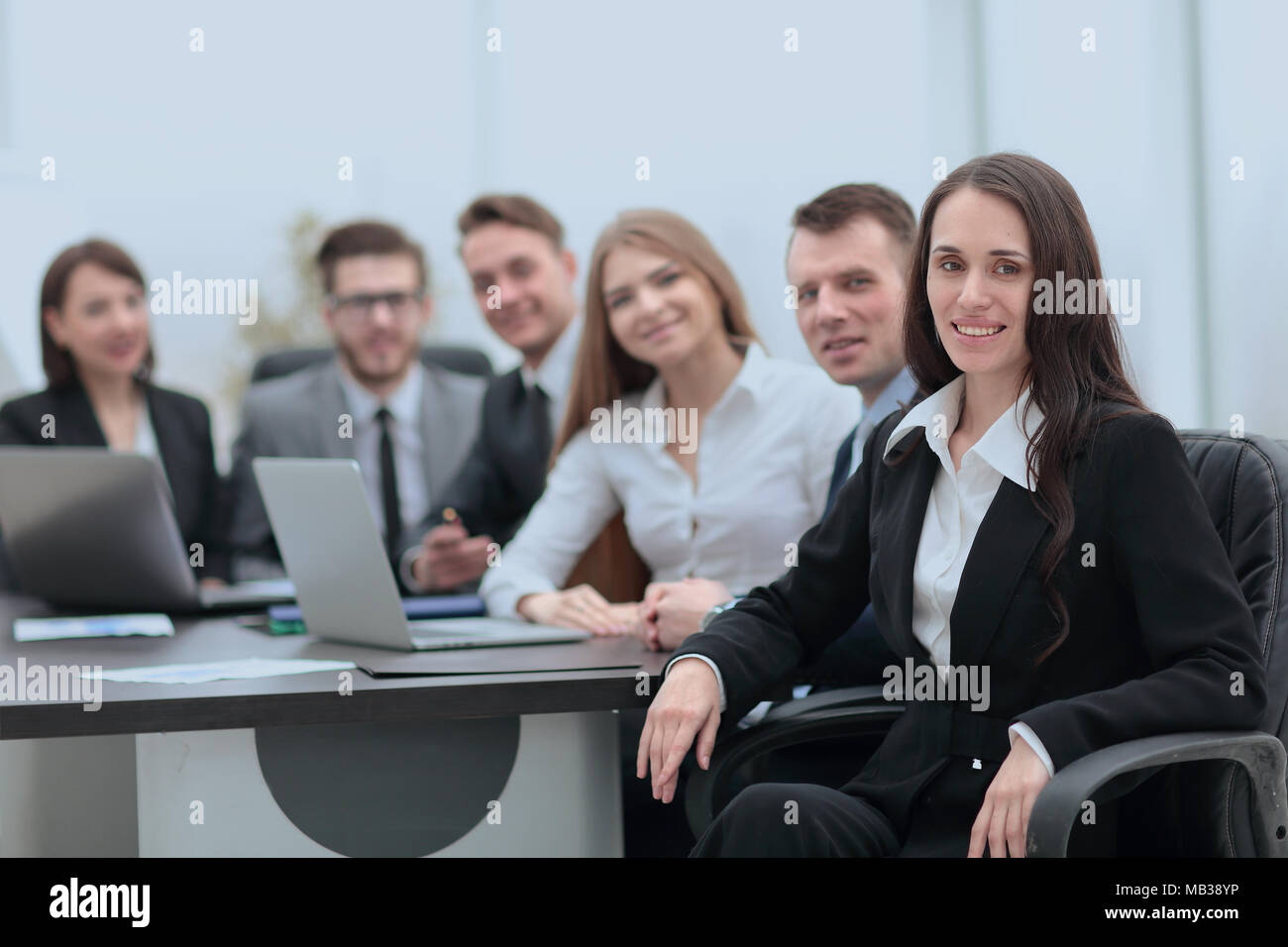 business woman and business team Stock Photo - Alamy