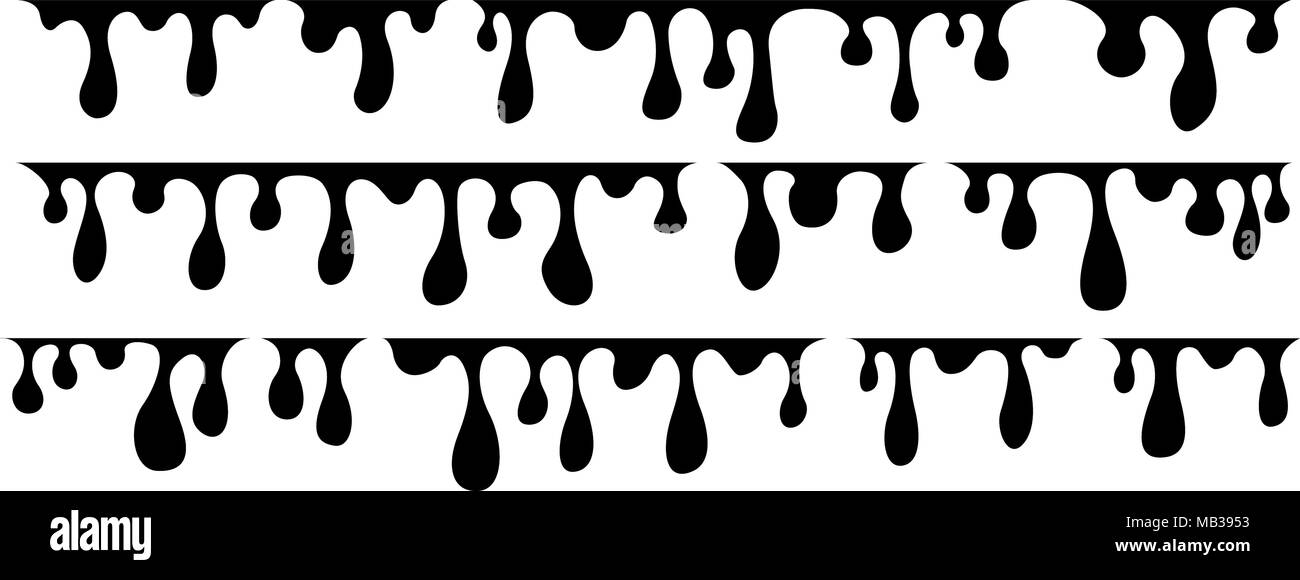 Current drops of liquid Stock Vector