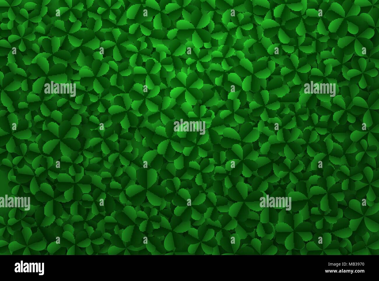 Vector background clover leaves, st Patricks day Stock Vector Image ...