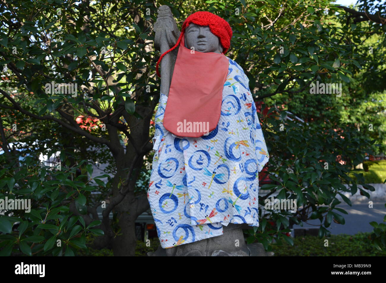 Buddha Statue With Clothes At Sensoji Temple Tokyo Japan Stock Photo Alamy