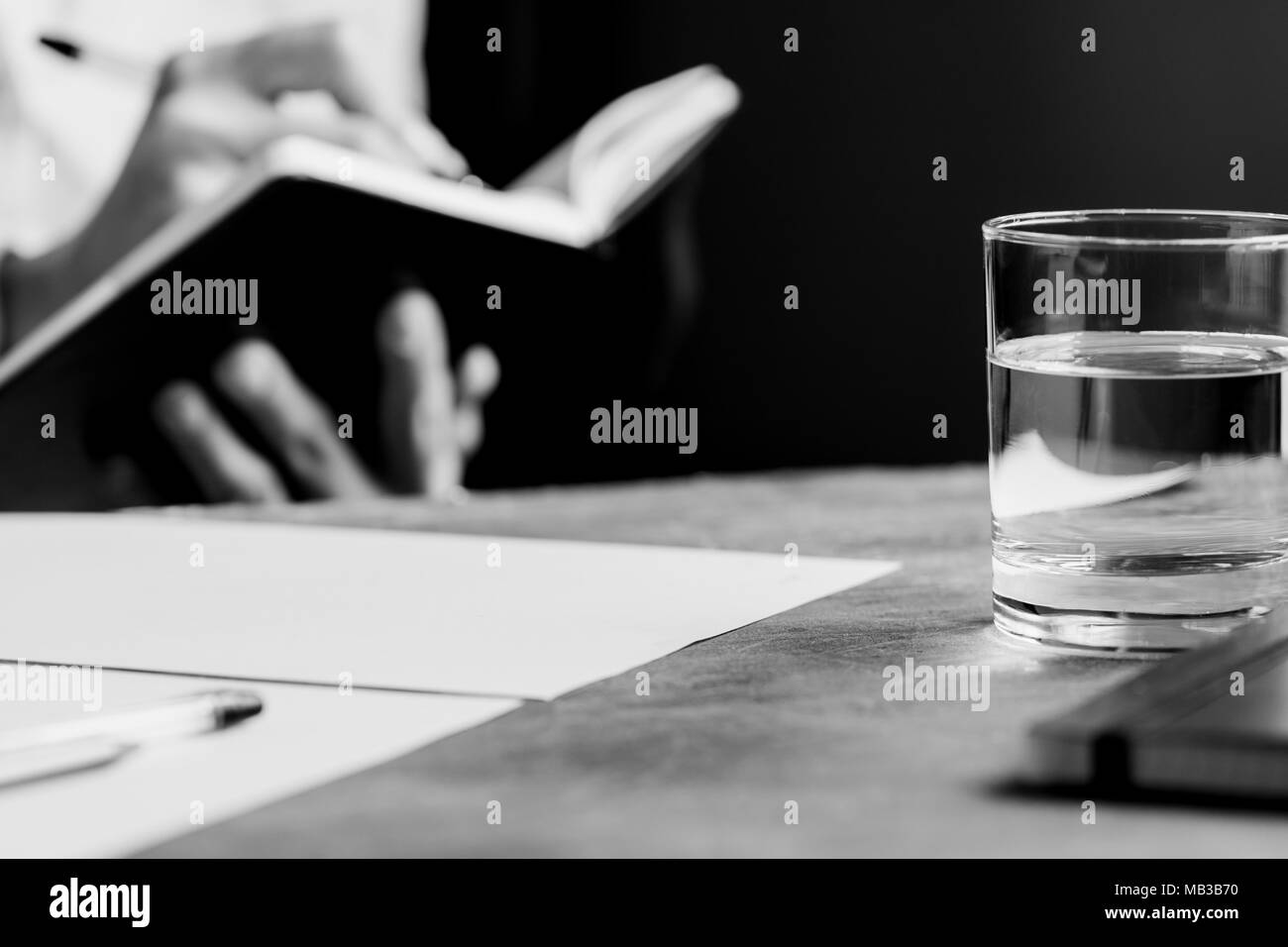Letter writing Black and White Stock Photos & Images - Alamy