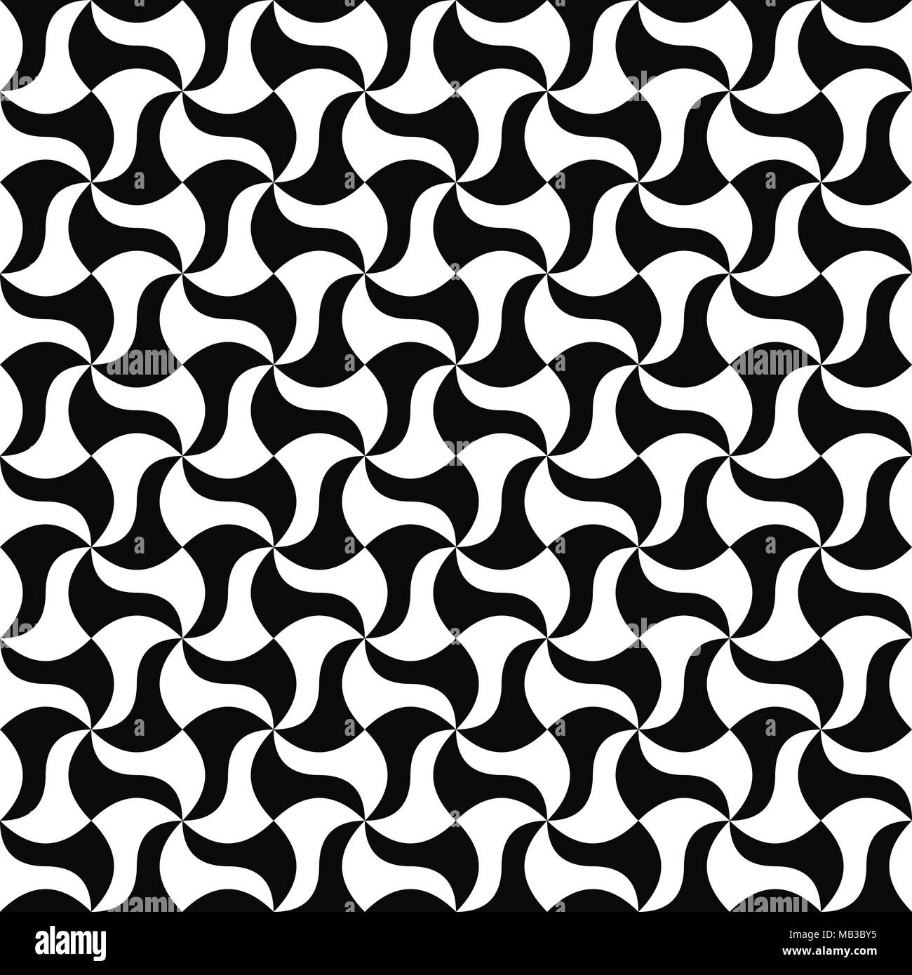 Seamless curved shape pattern background Stock Vector Image & Art - Alamy