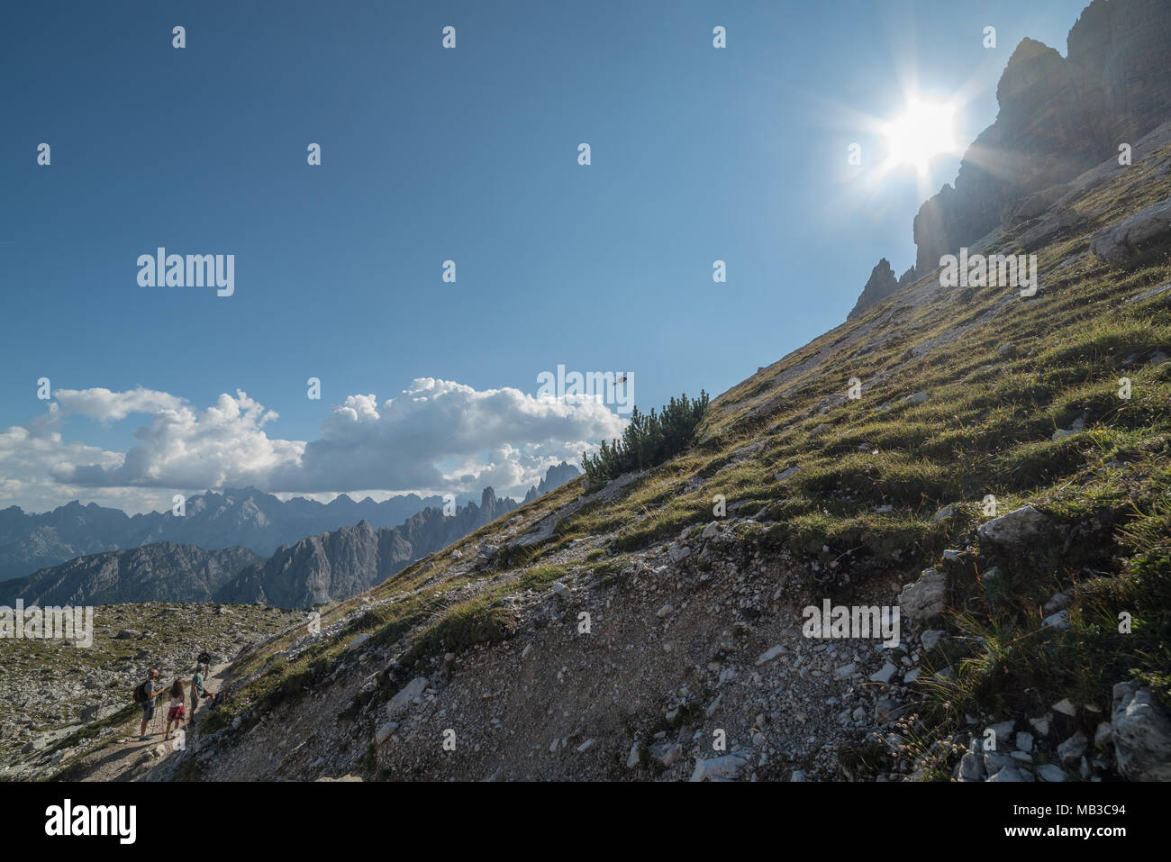 dolomites in Trentino, rocks and mountain Stock Photo