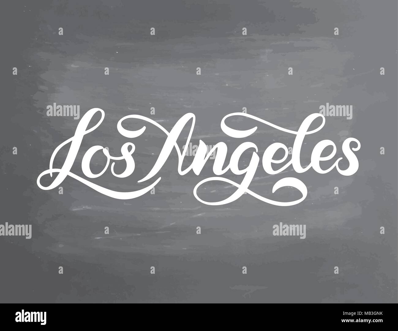 Los Angeles. Vector Handwritten Lettering Stock Vector