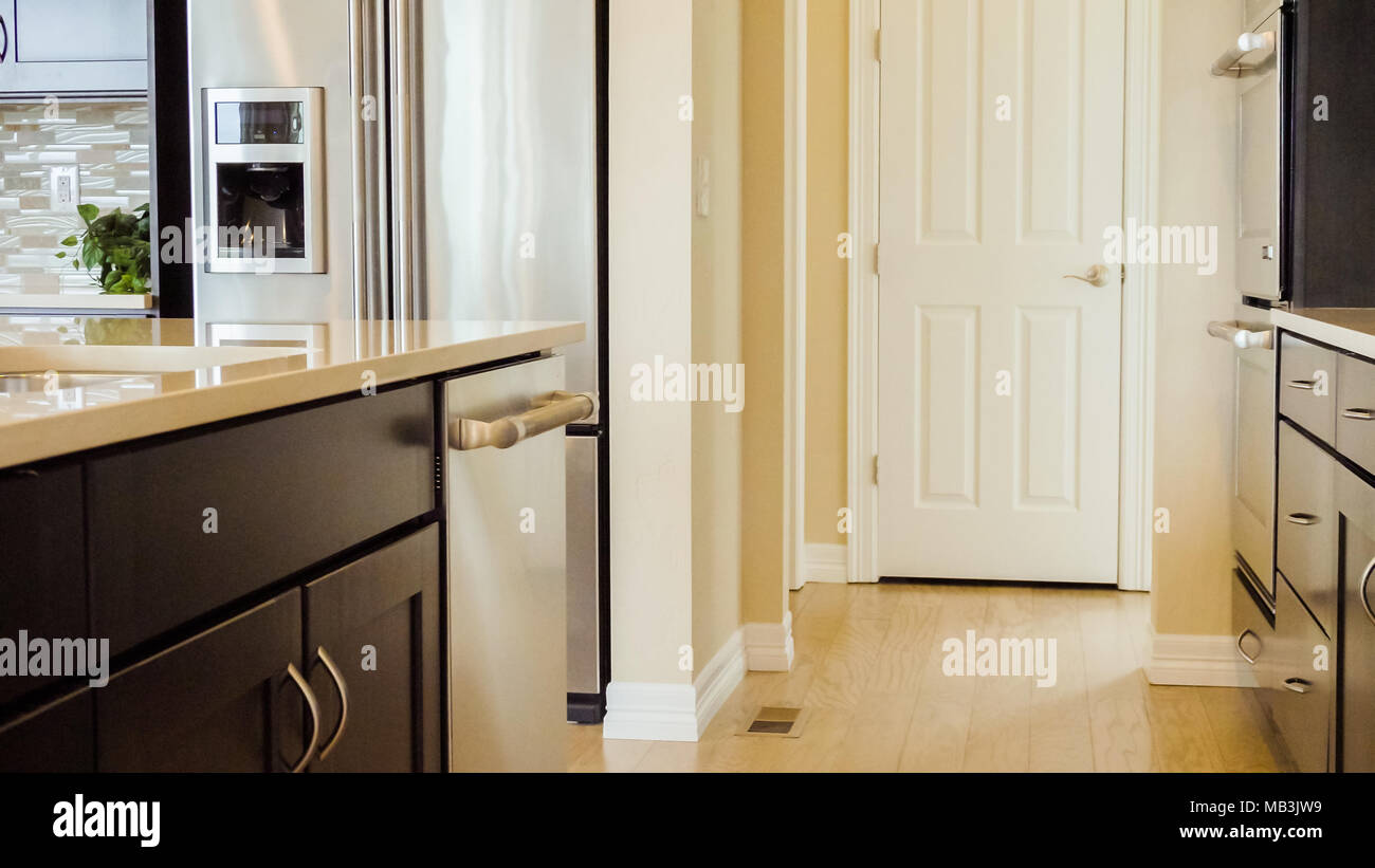 Modern kitchen in luxury house Stock Photo - Alamy